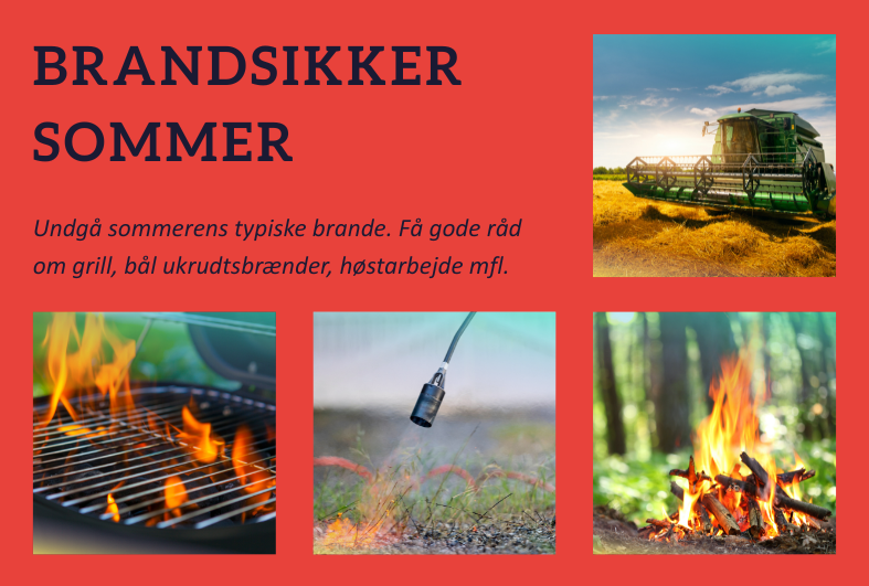 Få en brandsikker sommer med gode råd om åben ild. Få en brandsikker sommer med gode råd om åben ild.